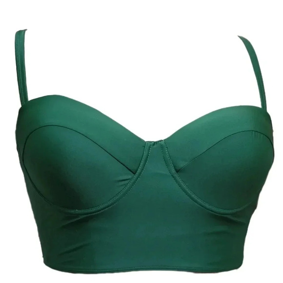 SHEIN, Size 3xl (18), Green Sexy Swim Top - Picture 1 of 11